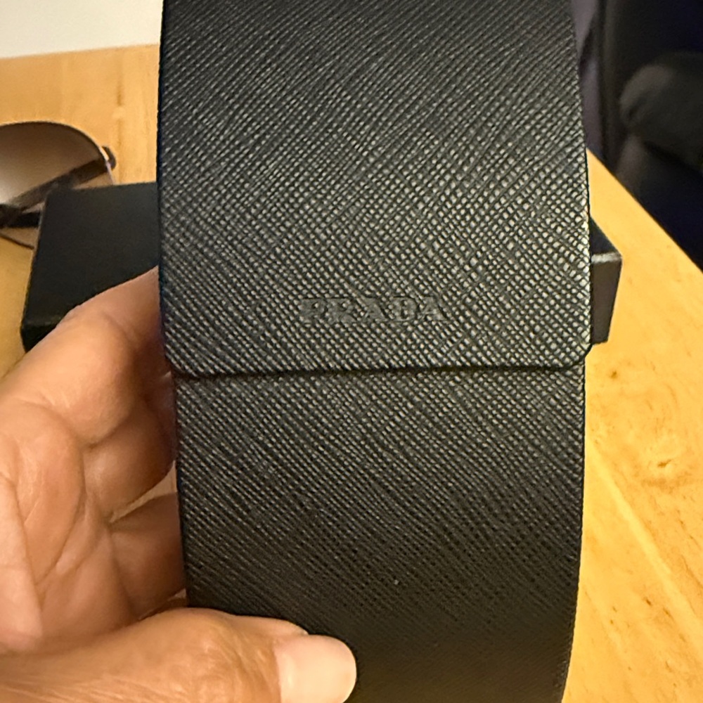 Prada Dark Gray Aviator Sunglasses - Picture 4 of 4